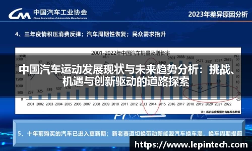 中国汽车运动发展现状与未来趋势分析：挑战、机遇与创新驱动的道路探索