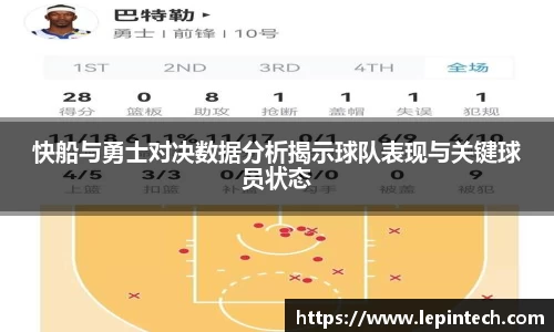 快船与勇士对决数据分析揭示球队表现与关键球员状态